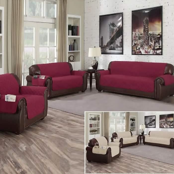 Waterproof Quilted Reversible Furniture Slipcover - Assorted Colors and Sizes - DailySale, Inc