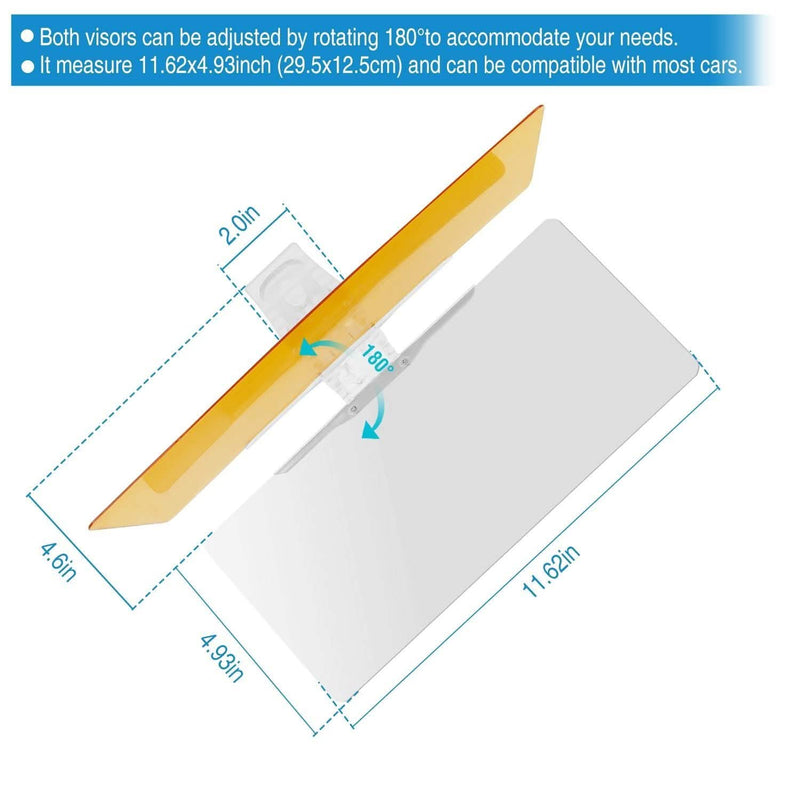 2-in-1 Anti-Glare Auto Sun Visor Automotive - DailySale