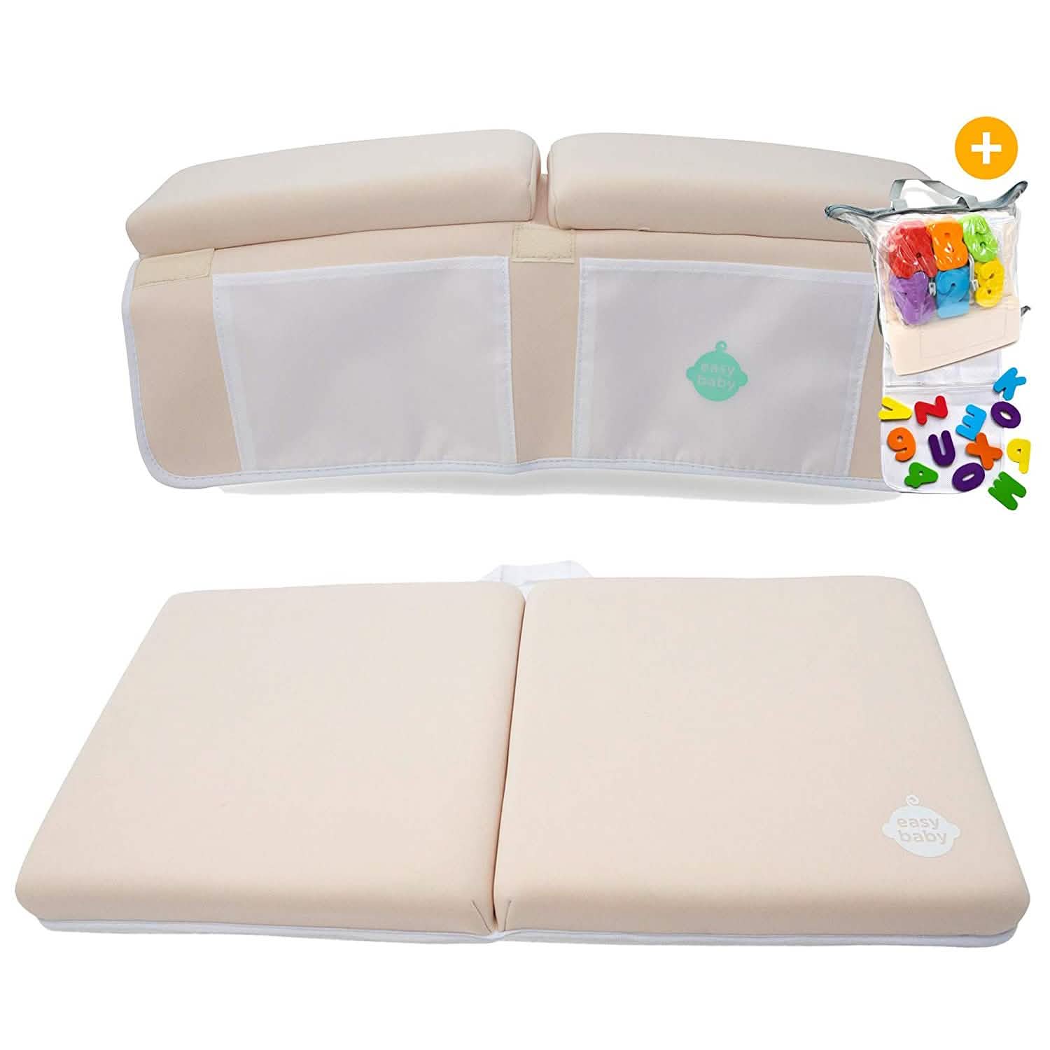 2-in-1 Baby Bath Kneeler and Elbow Rest Pad Baby Beige - DailySale