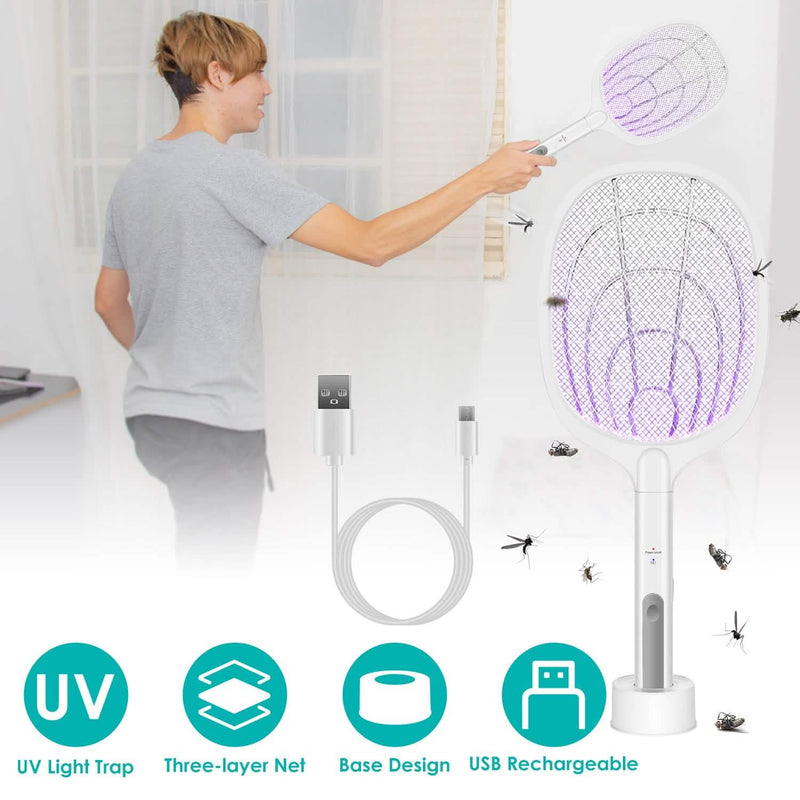 2-in-1 Electric Rechargeable Bug Zapper Insect Killer Pest Control - DailySale