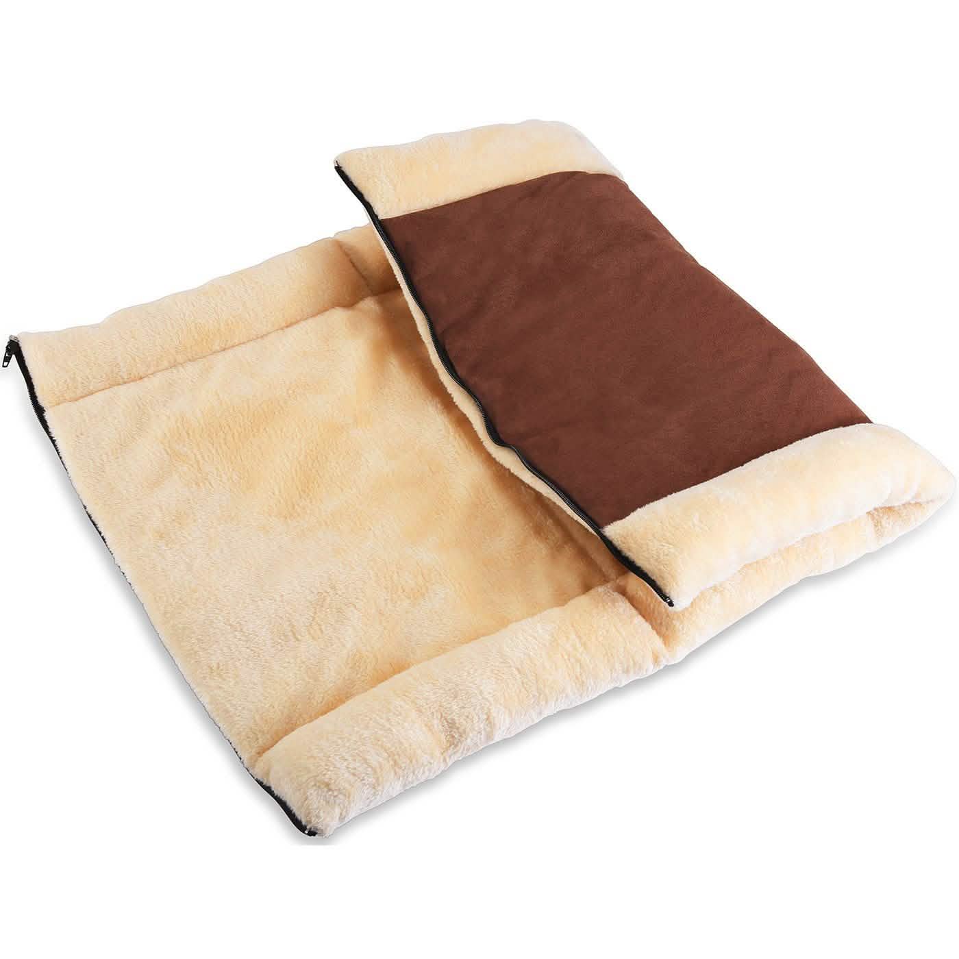 2-in-1 Pet Tunnel Fleece Bed for Cats & Dogs Pet Supplies - DailySale