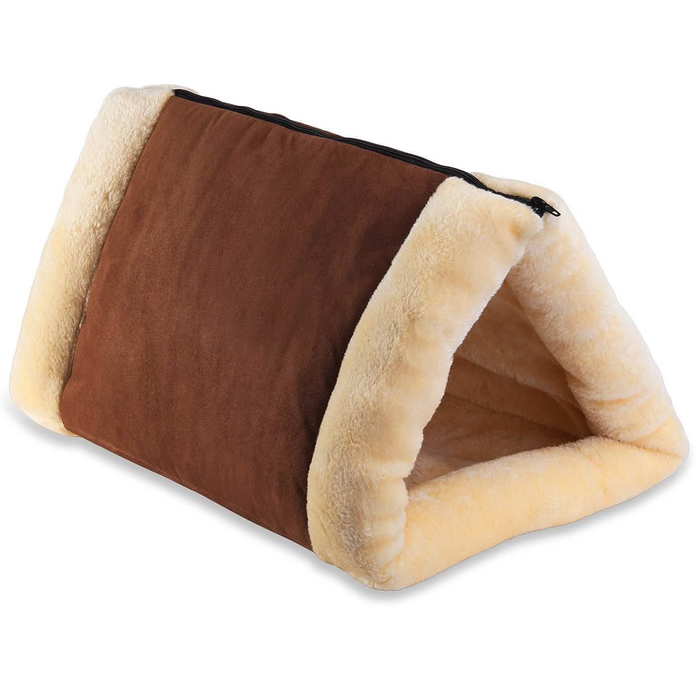 2-in-1 Pet Tunnel Fleece Bed for Cats & Dogs Pet Supplies - DailySale