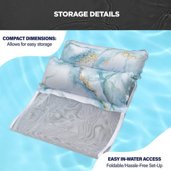 2-in-1 Pool Hammock Lounger and Chair Sports & Outdoors - DailySale