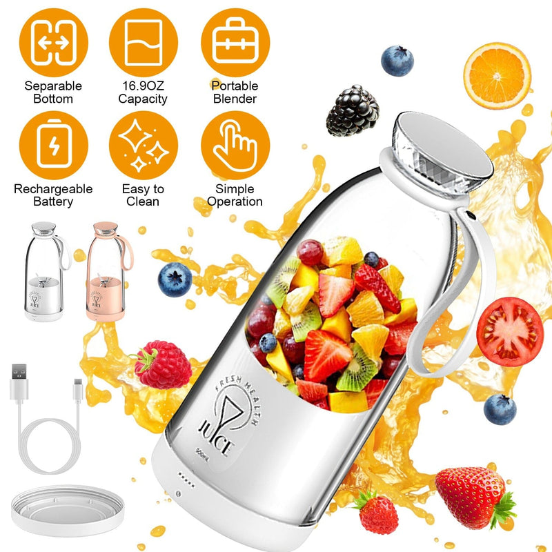 2-in-1 Portable Fruit Blender Rechargeable Kitchen Tools & Gadgets - DailySale