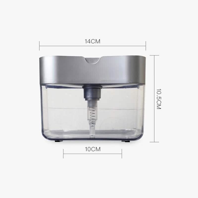 2-in-1 Soap Dispenser Pump with Sponge Holder Kitchen Essentials - DailySale