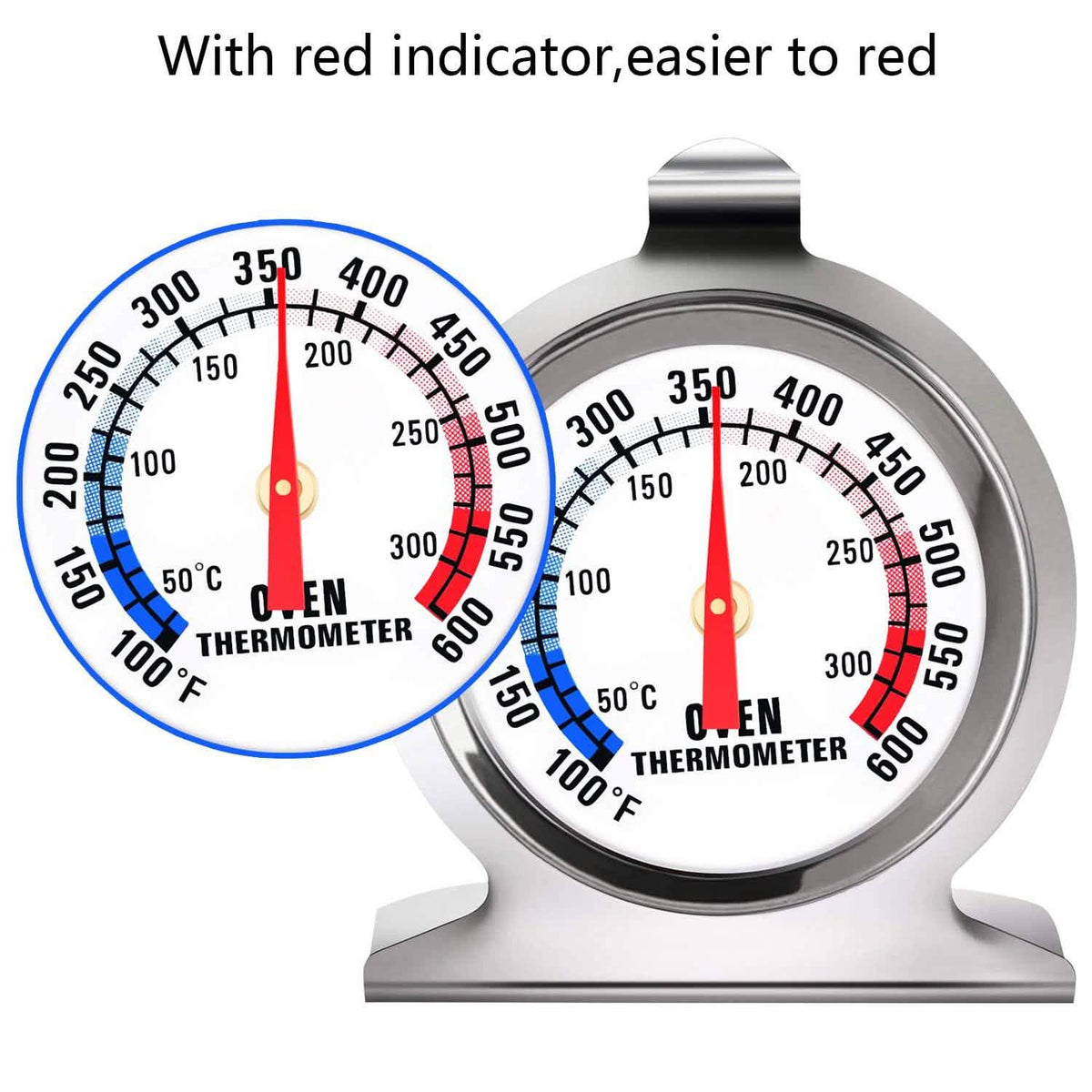 2-Pack: 100-600°F Oven Thermometers Kitchen & Dining - DailySale