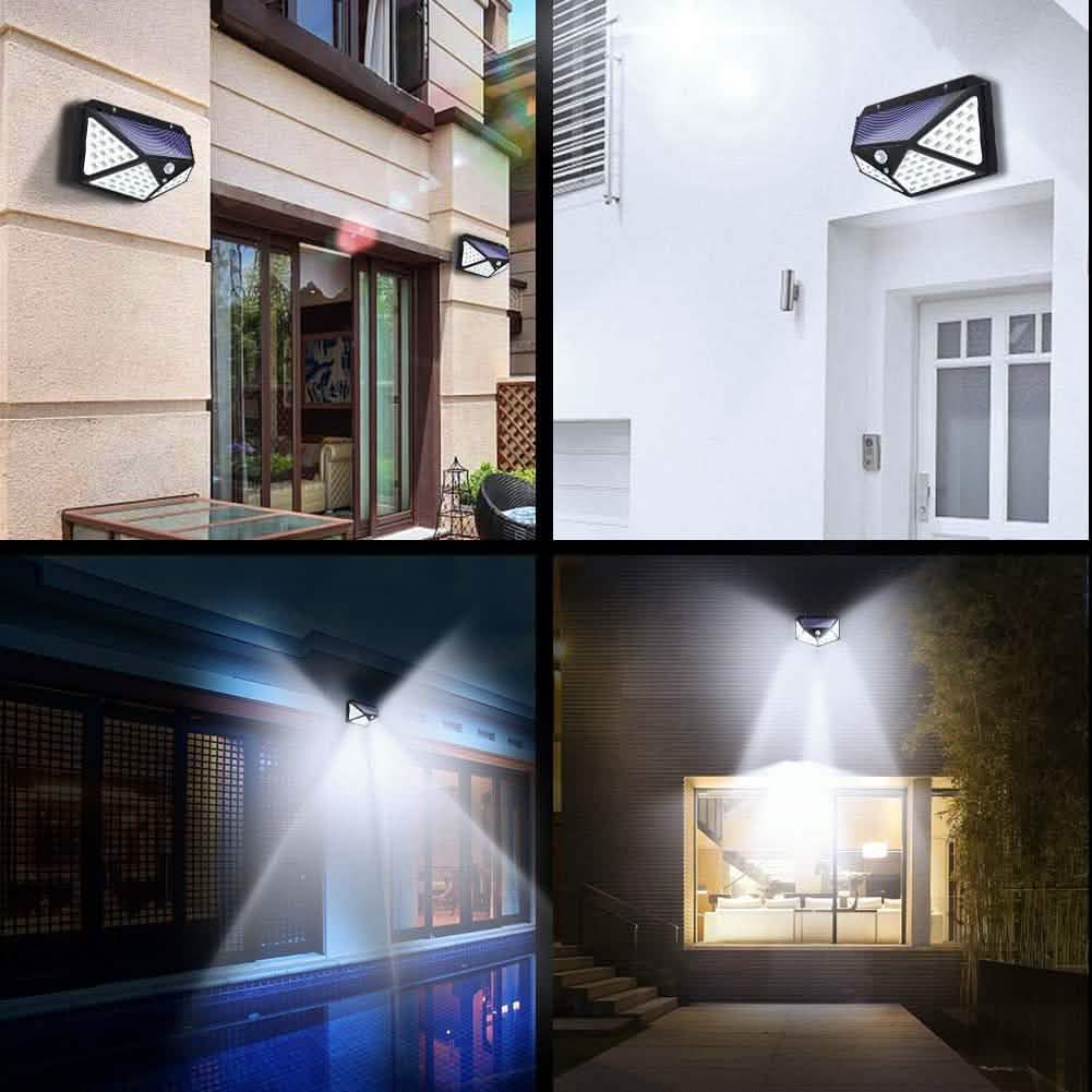 2-Pack: 100-LED Solar Powered Motion Sensor Lights With 270° Wide Angle Lighting & Decor - DailySale