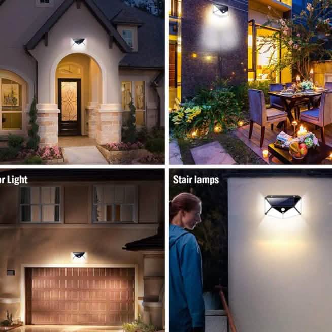 2-Pack: 100-LED Solar Powered Motion Sensor Lights With 270° Wide Angle Lighting & Decor - DailySale