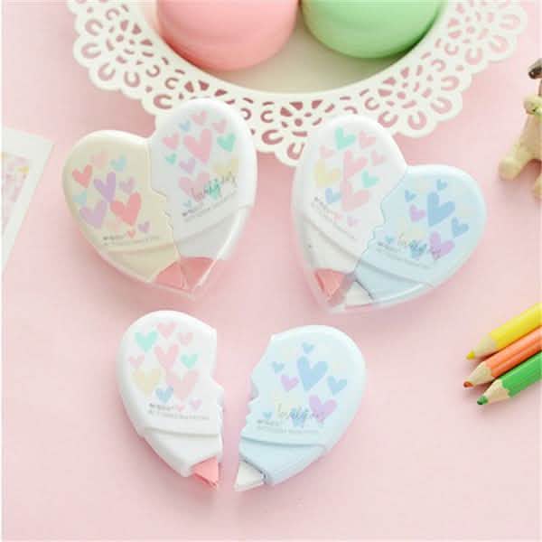 2-Pack: 10m Heart Shape Correction Tape Art & Craft Supplies - DailySale