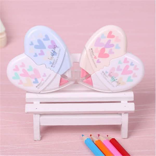 2-Pack: 10m Heart Shape Correction Tape Art & Craft Supplies - DailySale