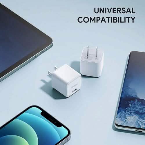 2-Pack: 20W iPhone Fast Charger Type C Wall Charging Adapter Mobile Accessories - DailySale