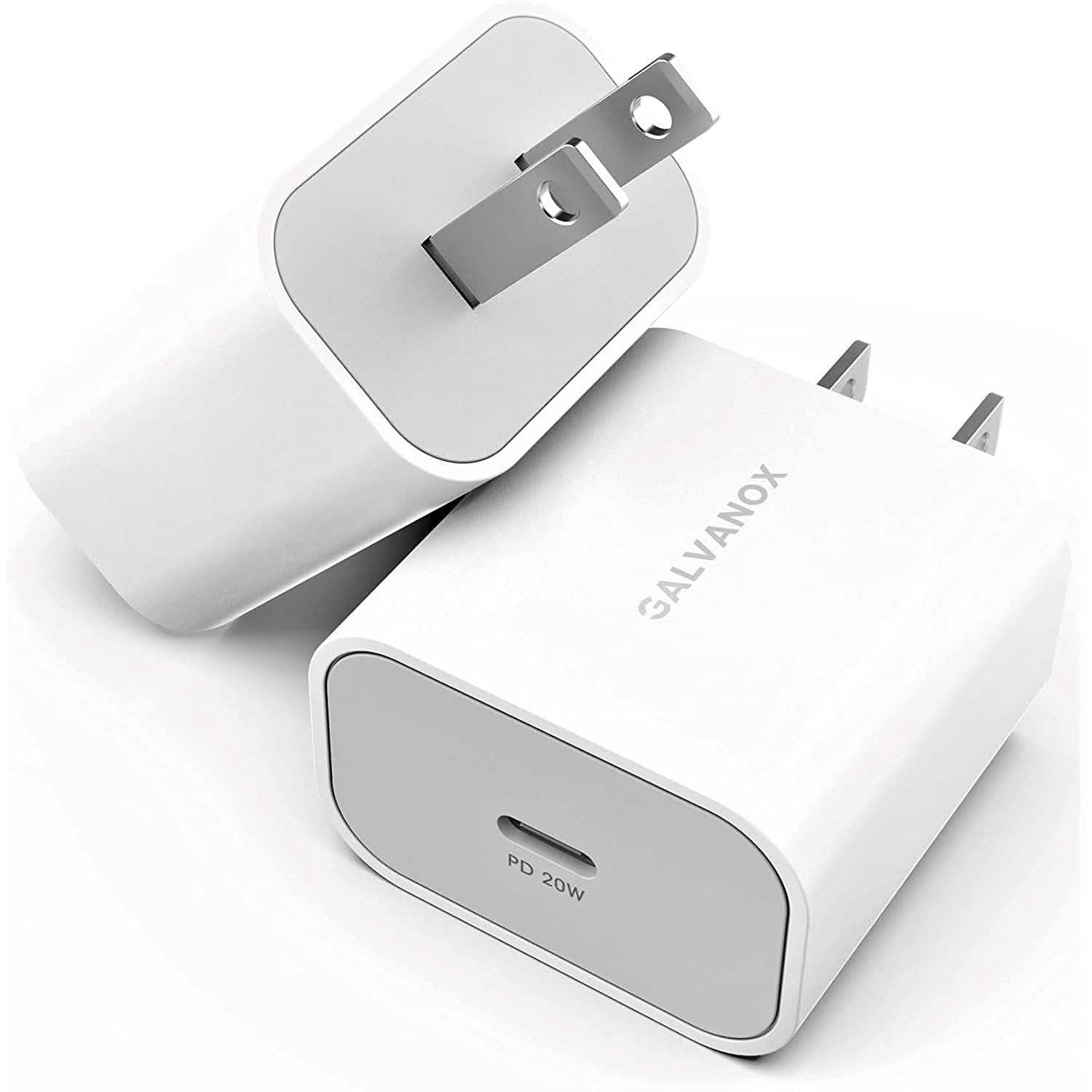 2-Pack: 20W USB-C Wall Charger Plug - Designed for Fast Charging Mobile Accessories - DailySale
