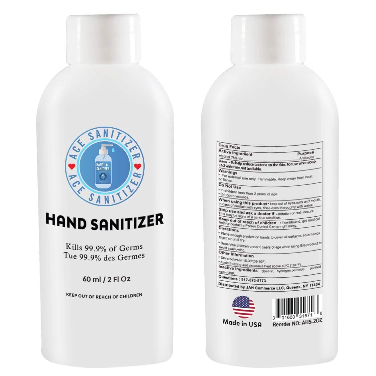 2-Pack: 2oz Bottle 70% Alcohol Hand Sanitizer Beauty & Personal Care - DailySale