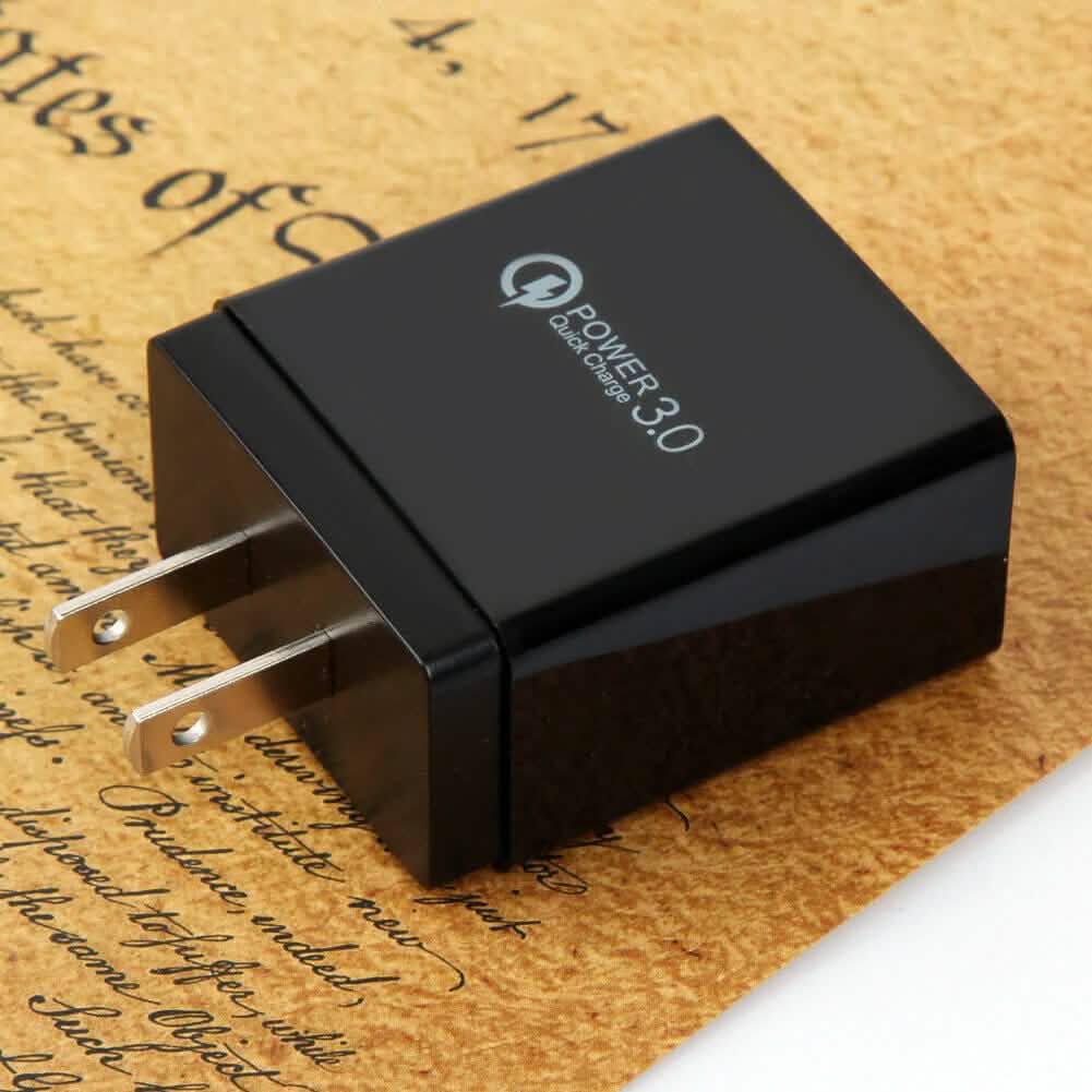 2-Pack: 3 Port LED Fast Quick Charge QC 3.0 USB Hub Display Wall Charger Adapter US Plug Mobile Accessories - DailySale