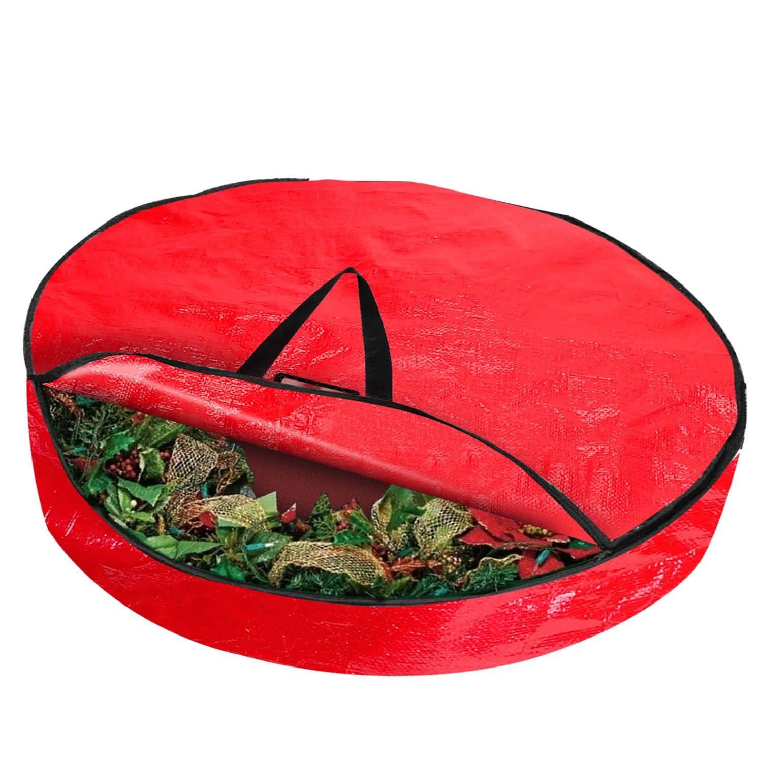 2-Pack: 30" Christmas Wreath Storage Bag 88L Closet & Storage - DailySale