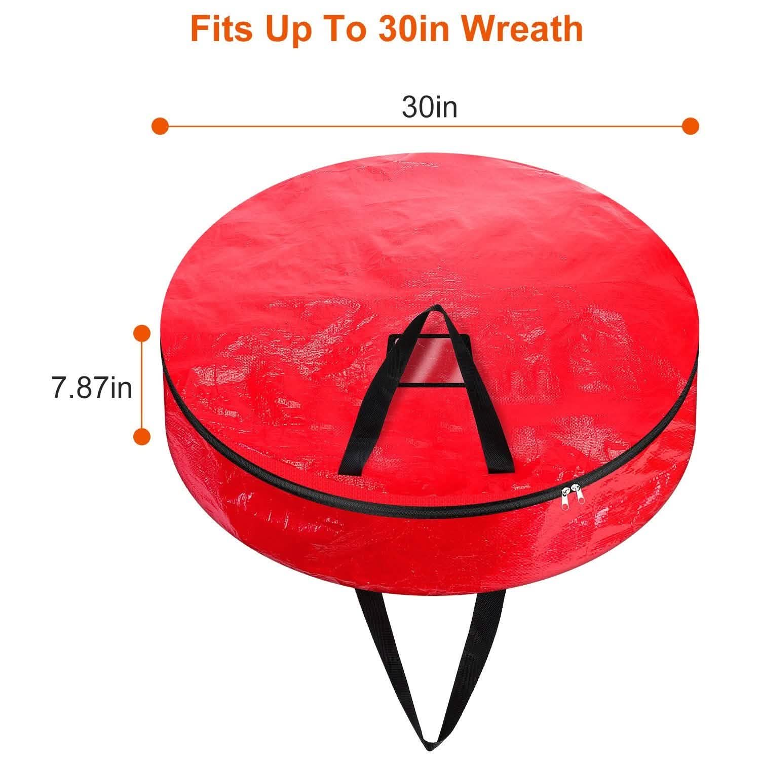 2-Pack: 30" Christmas Wreath Storage Bag 88L Closet & Storage - DailySale