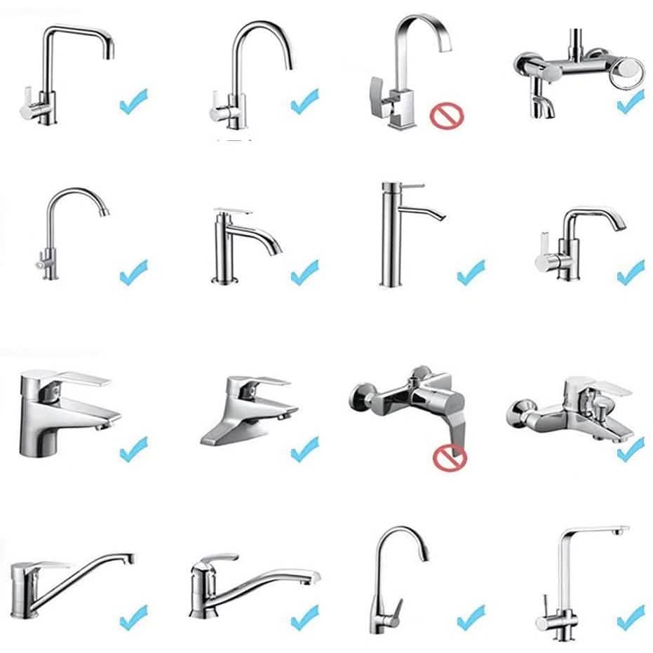 2-Pack: 360 Degree Swivel Faucet Aerator Deluxe Water Saving Faucet Sprayer Home Improvement - DailySale