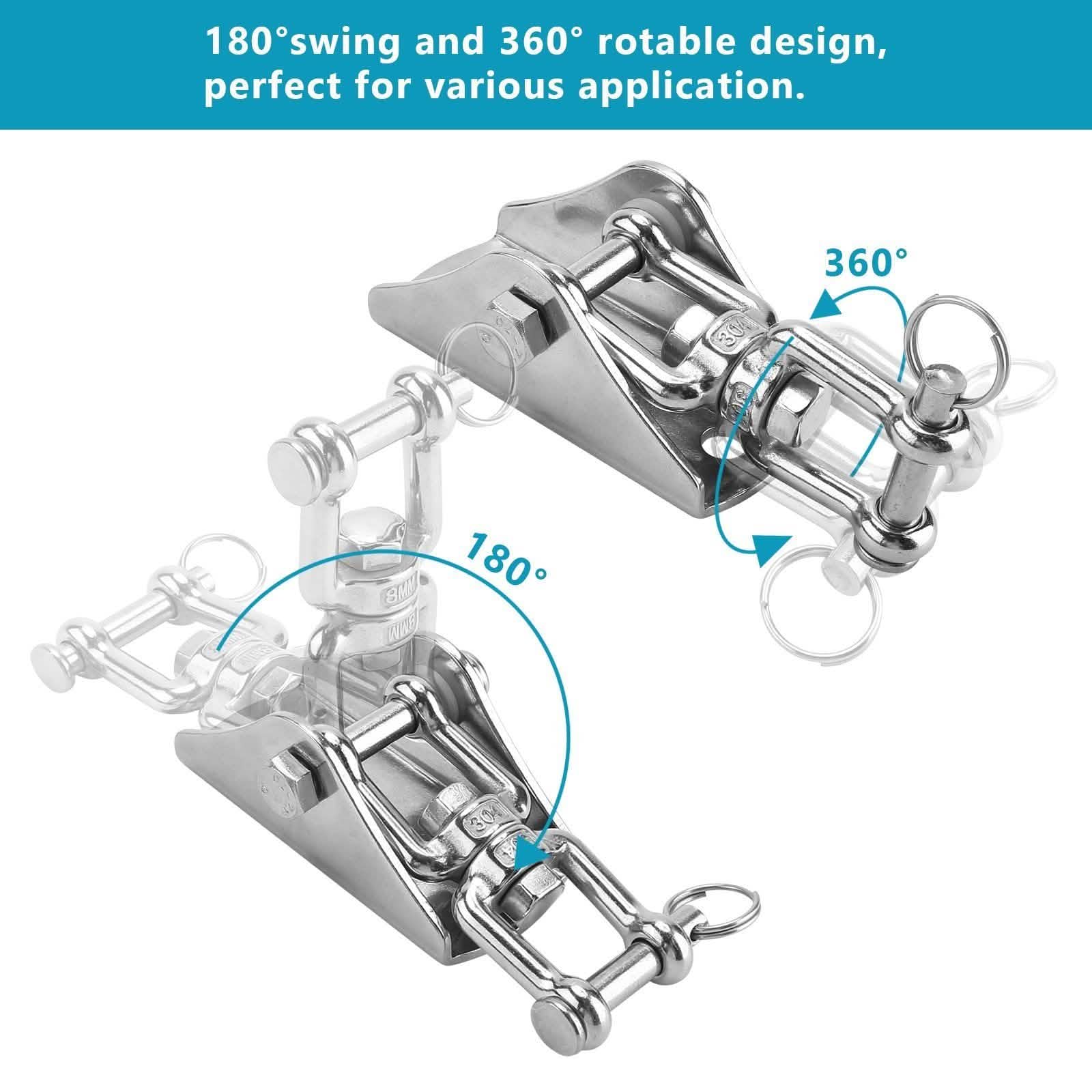 2-Pack: 360° Rotation Swing Hanger Brackets Set Everything Else - DailySale