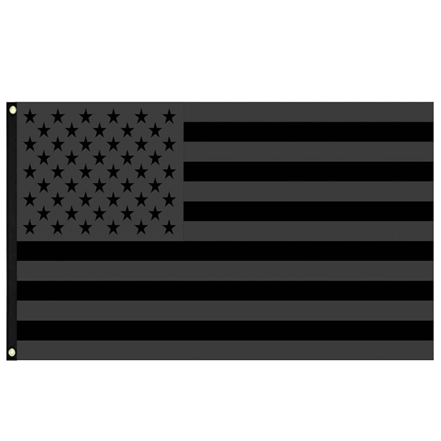 2-Pack: 3X5 Ft. All Black American Flag Everything Else - DailySale