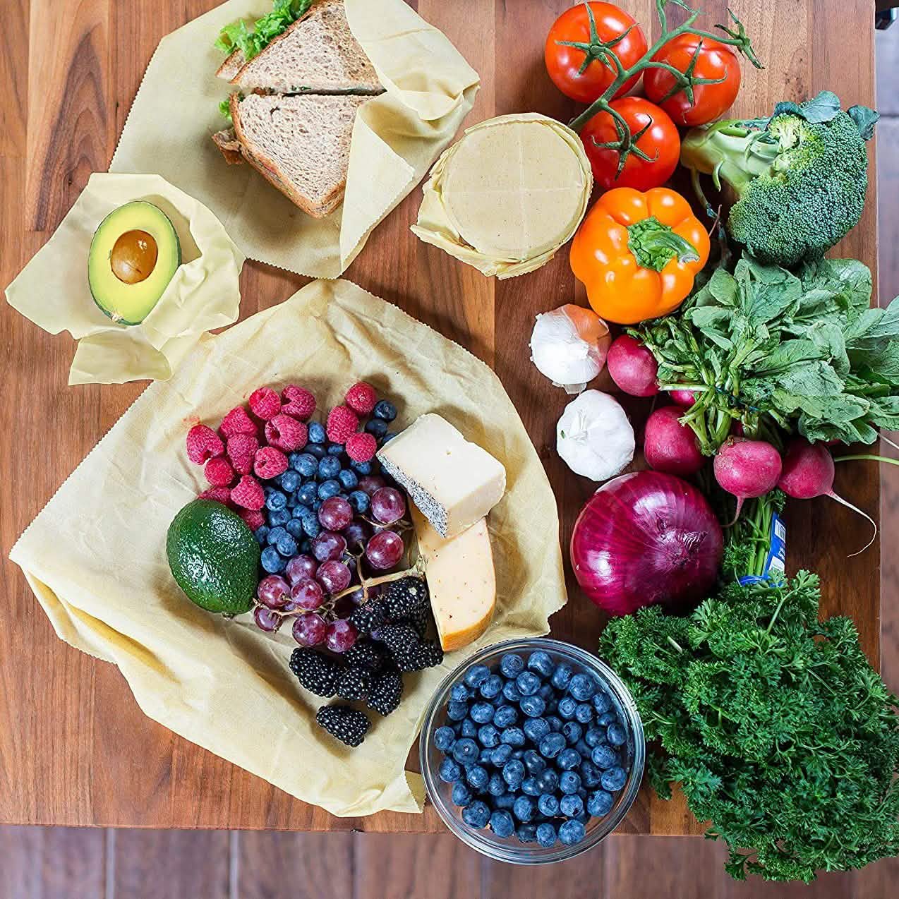 2-Pack: 4 Variety Beeswax Food Wraps Kitchen & Dining - DailySale