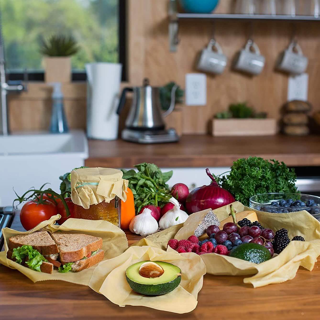 2-Pack: 4 Variety Beeswax Food Wraps Kitchen & Dining - DailySale