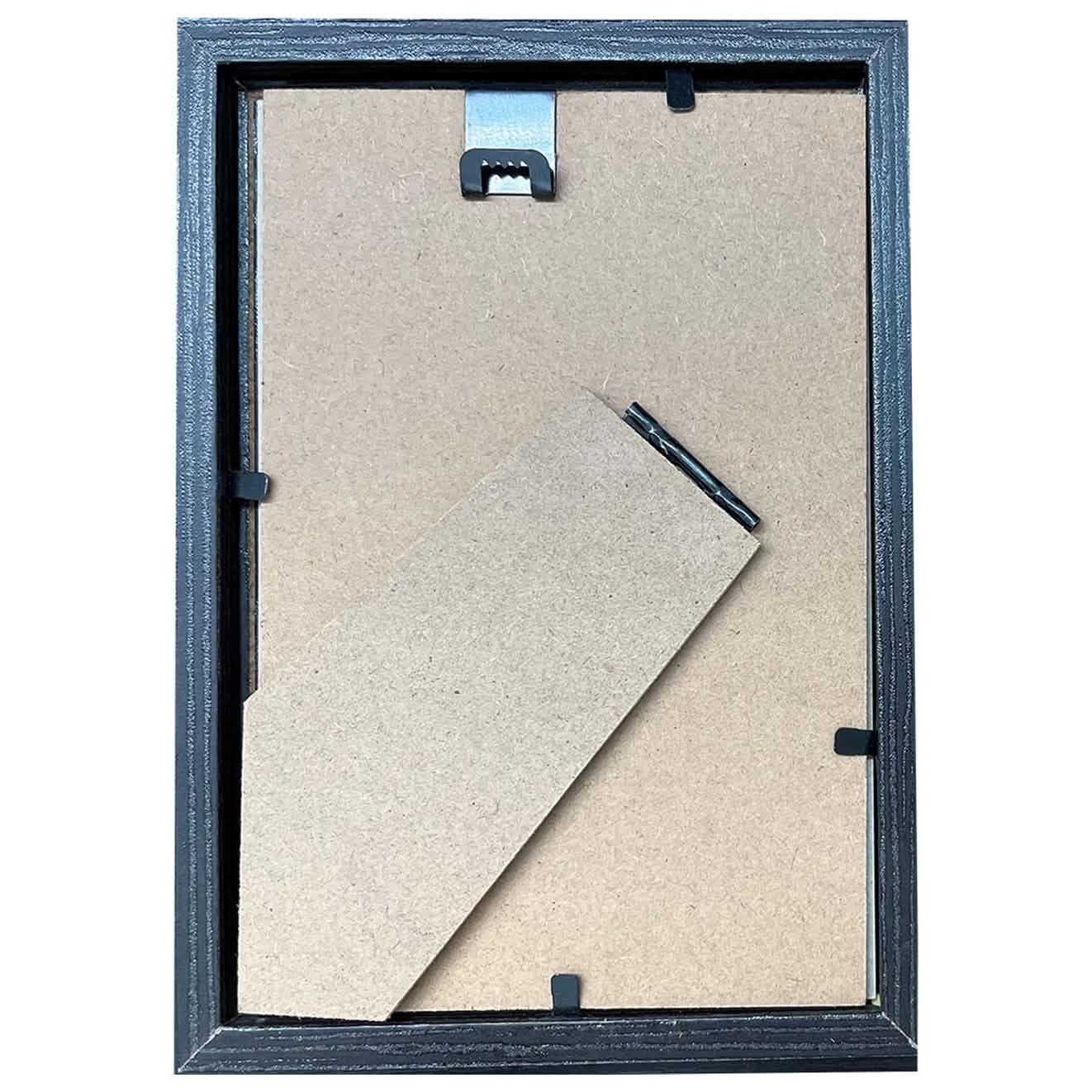 2-Pack: 4" x 6" Solid Wood Photo Frame with Hanger Hooks Furniture & Decor - DailySale