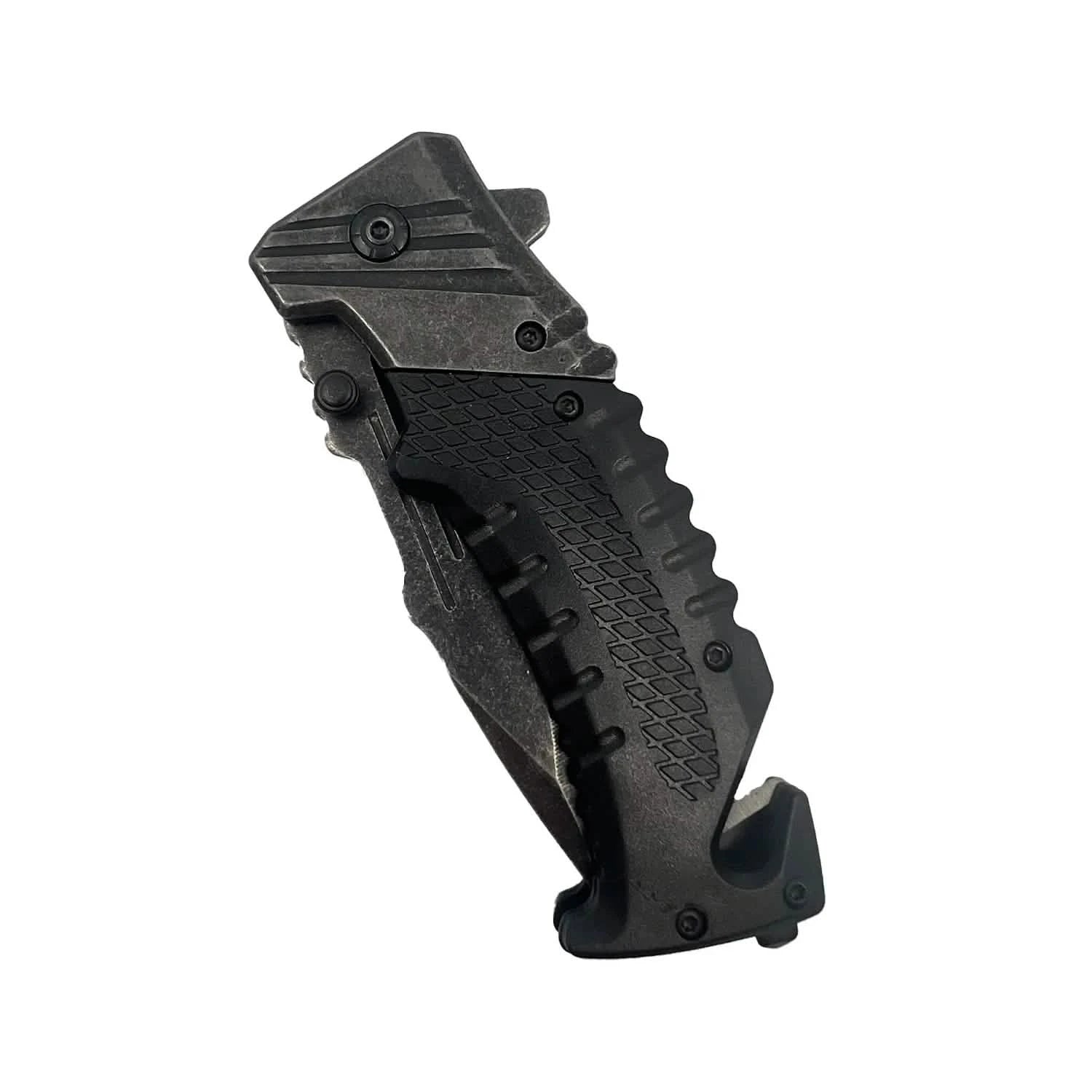 2-Pack: 7.10" Stonewashed Spring Assisted Knife Tactical - DailySale
