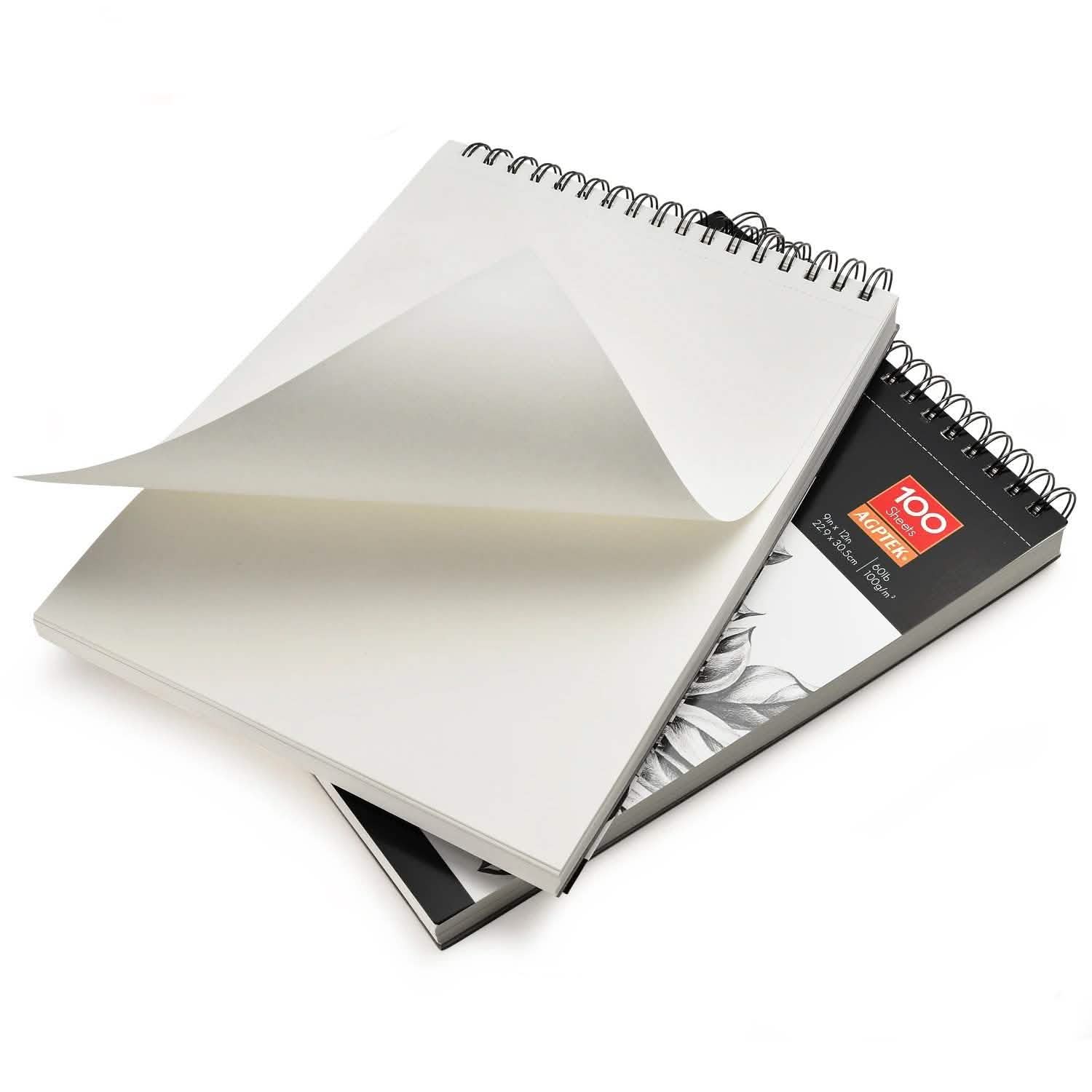 2-Pack: 9X12" 100 Sheets Spiral Sketch Pad Toys & Hobbies - DailySale