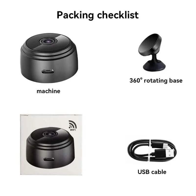 2-Pack: A9 Mini Camera HD 720P 2.4G Wifi IP Camera Smart Home & Security - DailySale