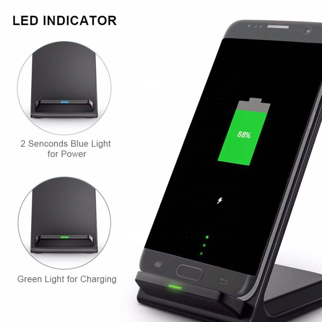 2-Pack: Adjustable Qi Device Wireless Rapid Charger Mobile Accessories - DailySale