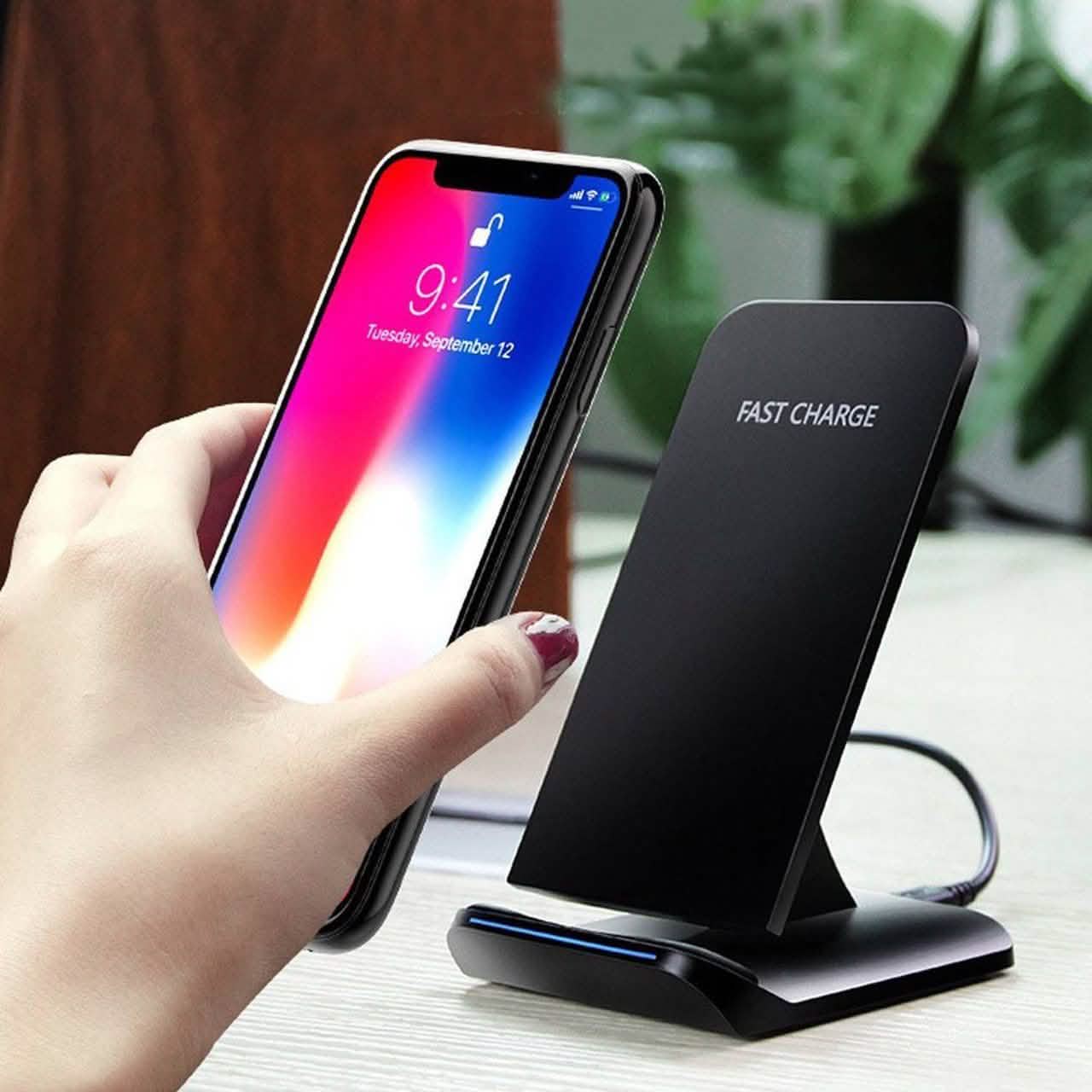 2-Pack: Adjustable Qi Device Wireless Rapid Charger Mobile Accessories - DailySale
