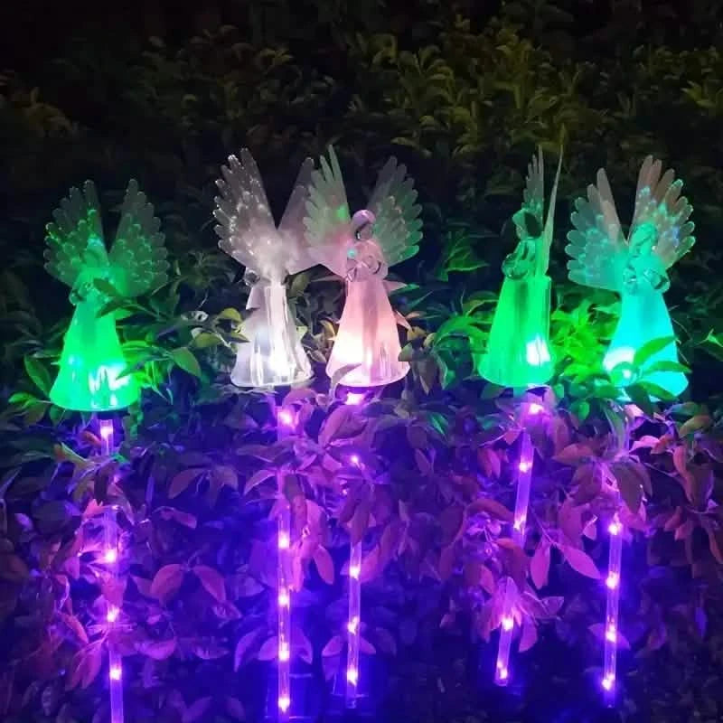 2-Pack: Angel Solar Garden Lights Outdoor Lighting - DailySale