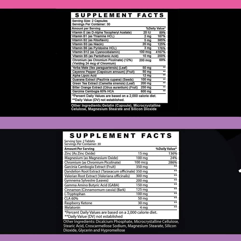 2-Pack: Angry Supplements Day and Night Time Diet Pills Wellness & Fitness - DailySale