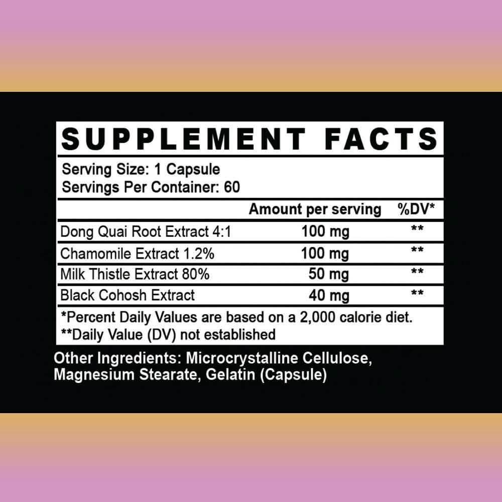 2-Pack: Angry Supplements Her Balance Women's Hormone & Mood, PMS & Menopause Relief Wellness & Fitness - DailySale