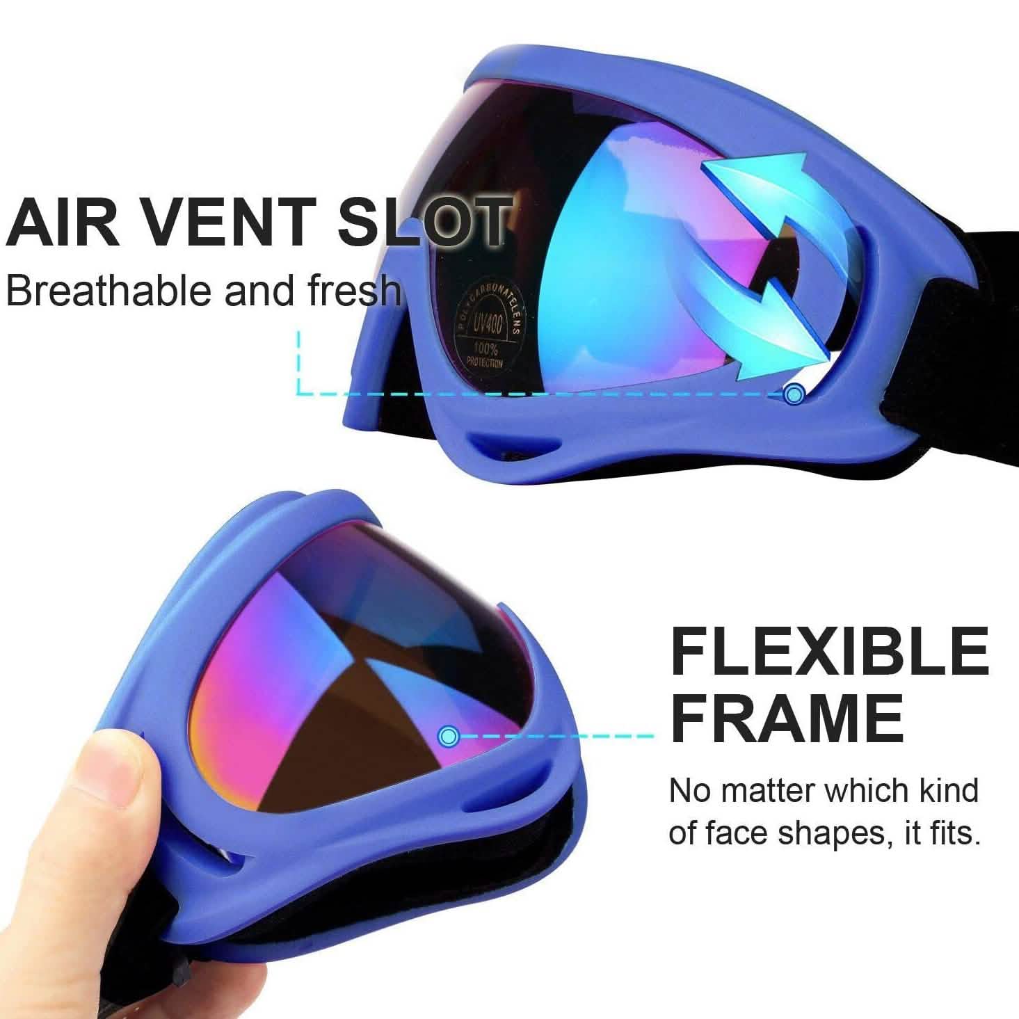 2-Pack: Anti-Scratch Dustproof Sports Goggles Sports & Outdoors - DailySale
