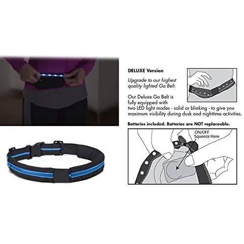 2-Pack: As Seen on TV Blue LED Light Up Running Go Belt Sports & Outdoors - DailySale