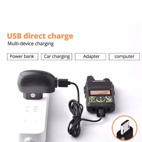 2-Pack: Baofeng T1 Walkie Talkie Tactical - DailySale