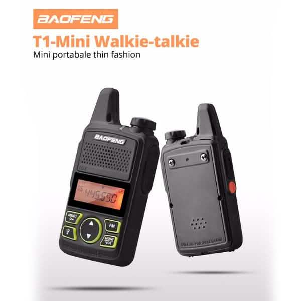2-Pack: Baofeng T1 Walkie Talkie Tactical - DailySale