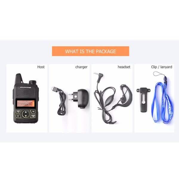 2-Pack: Baofeng T1 Walkie Talkie Tactical - DailySale