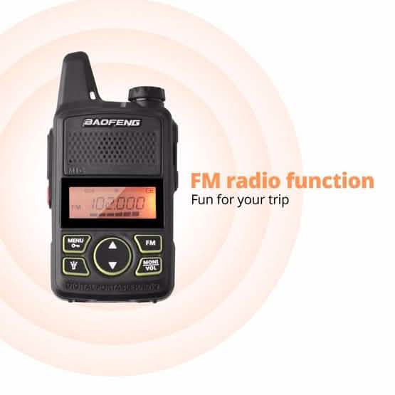 2-Pack: Baofeng T1 Walkie Talkie Tactical - DailySale