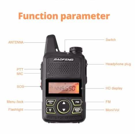 2-Pack: Baofeng T1 Walkie Talkie Tactical - DailySale