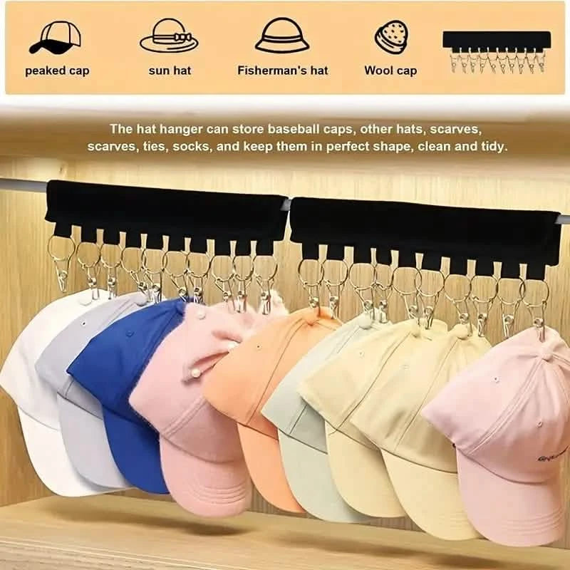 2-Pack: Baseball Cap Organizer Hanger Closet & Storage - DailySale