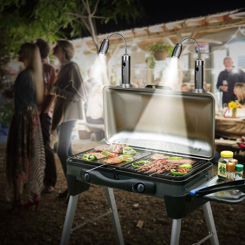 2-Pack: BBQ Grill LED Flashlight Goose Neck Outdoor Lamp Sports & Outdoors - DailySale
