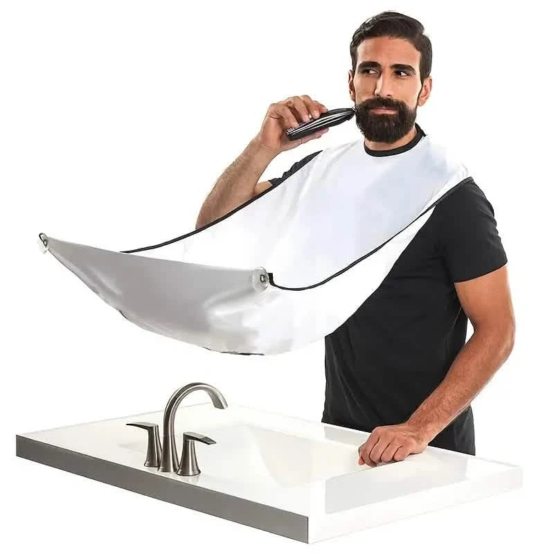 2-Pack: Beard Shave Apron Bib Trimmer Holder Rack Men's Grooming - DailySale