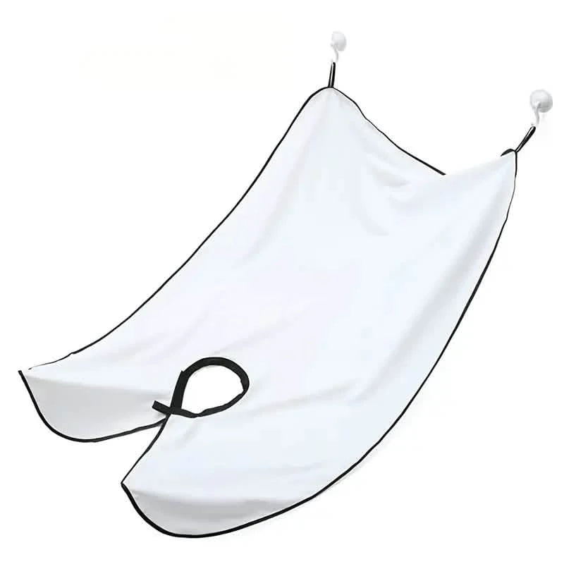 2-Pack: Beard Shave Apron Bib Trimmer Holder Rack Men's Grooming White - DailySale