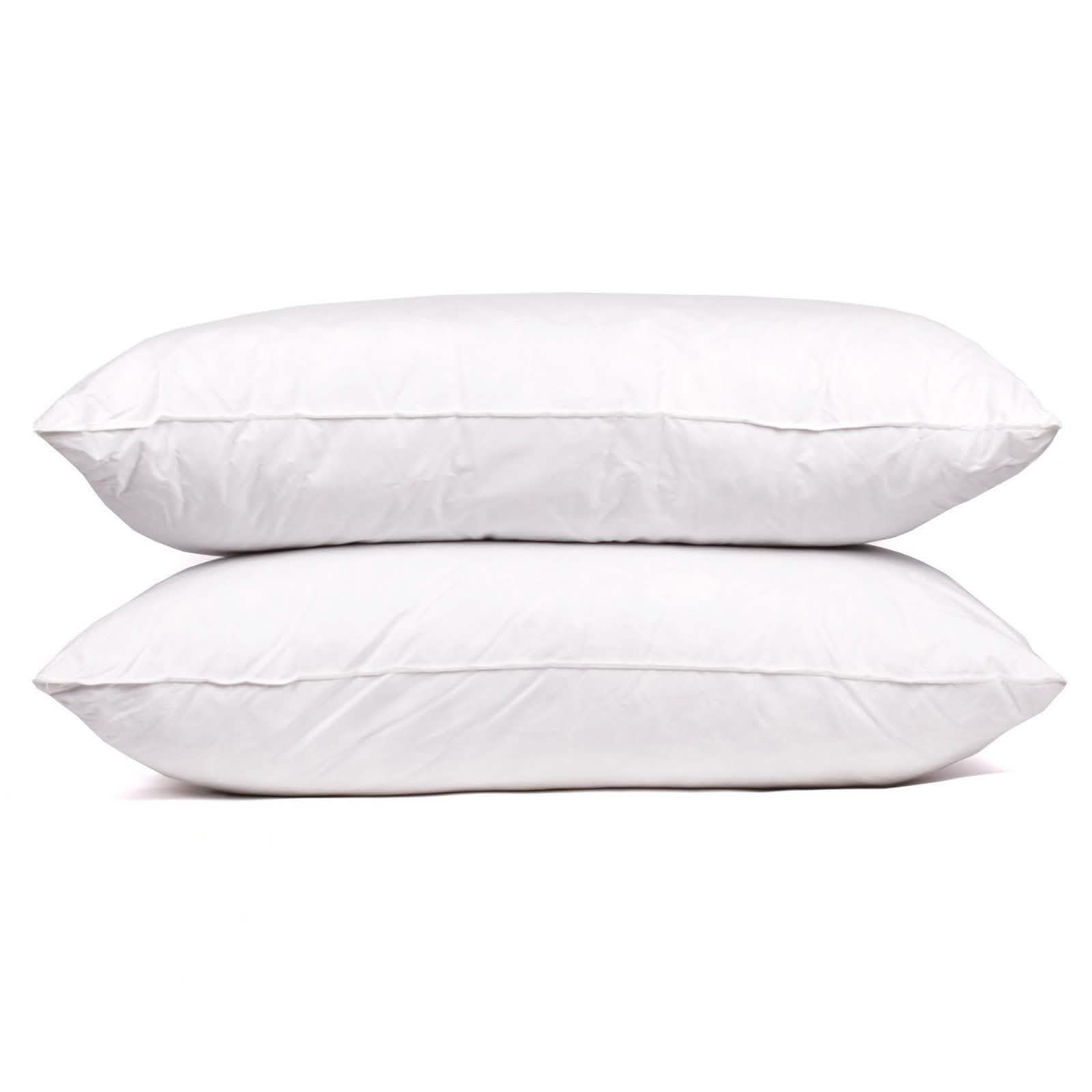 2-Pack: Beauty Sleep 100% Cotton-Covered Duck Feather Pillows Linen & Bedding - DailySale