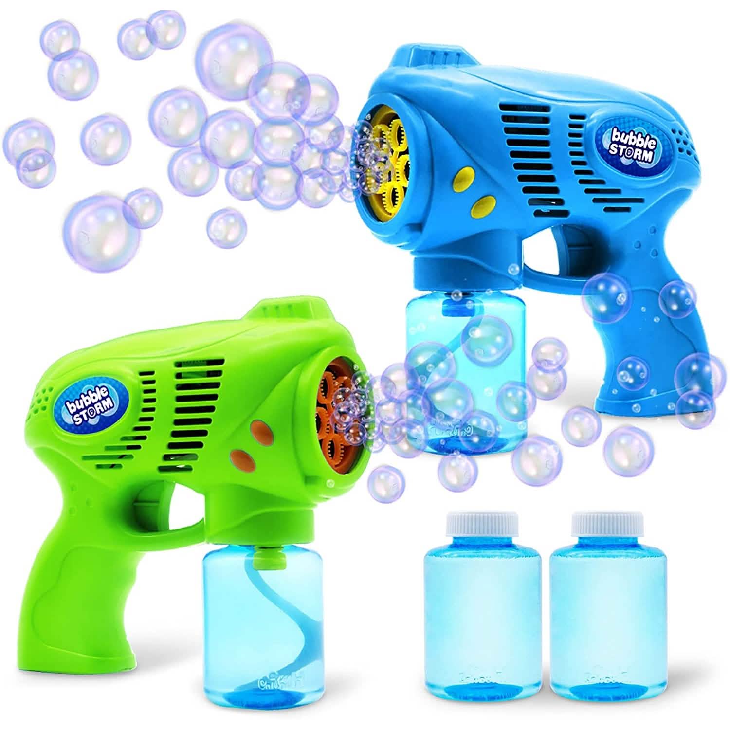 2-Pack: Blue and Green Bubble Gun Toys & Games - DailySale
