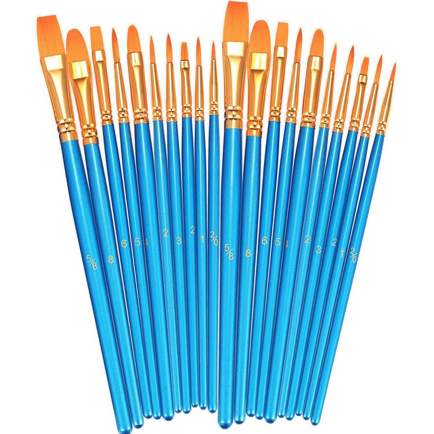 2-Pack: BOSOBO 10 Sizes Paint Brushes Set Everything Else - DailySale