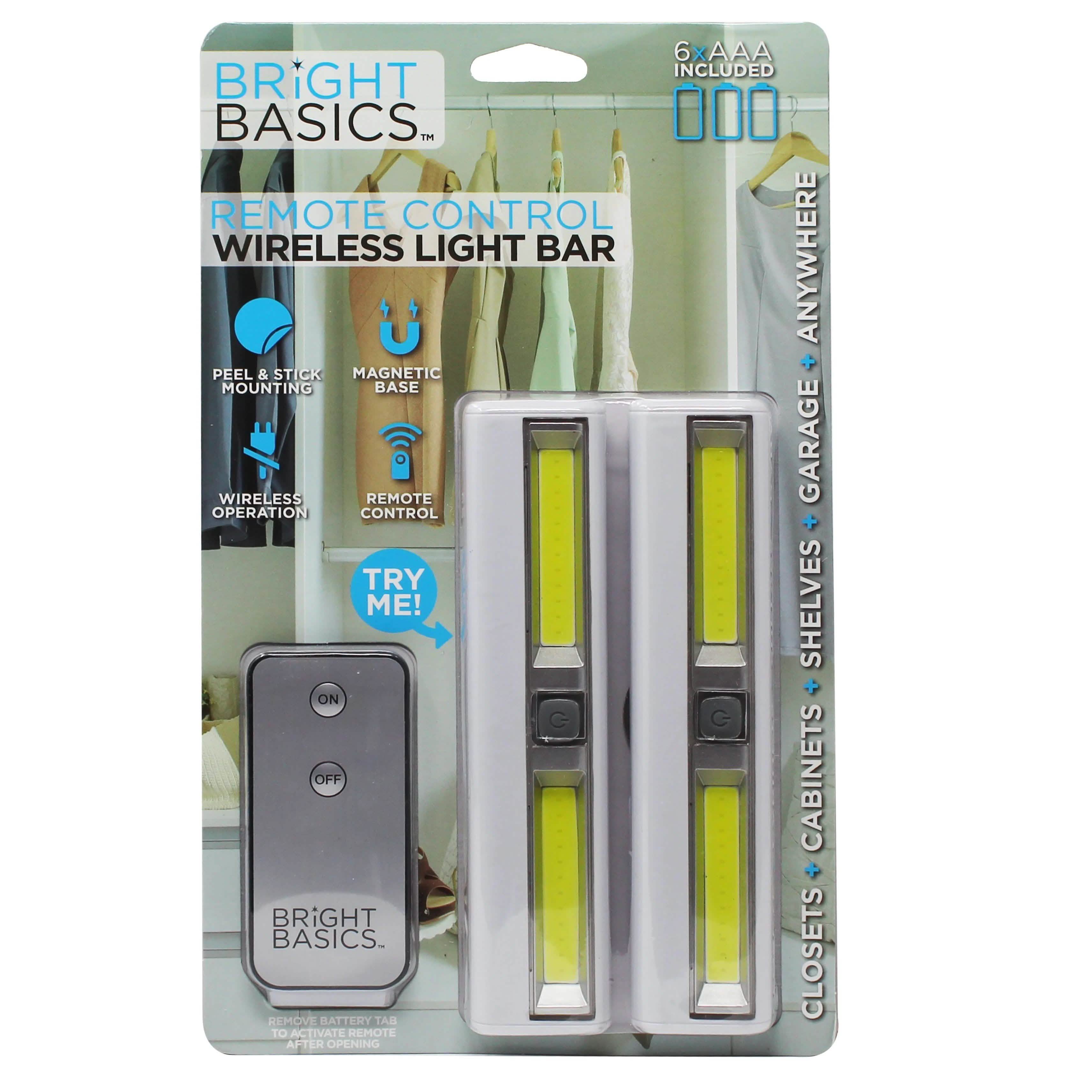 2-Pack: Bright Basics Ultra Bright Wireless Light Bars Lighting & Decor - DailySale