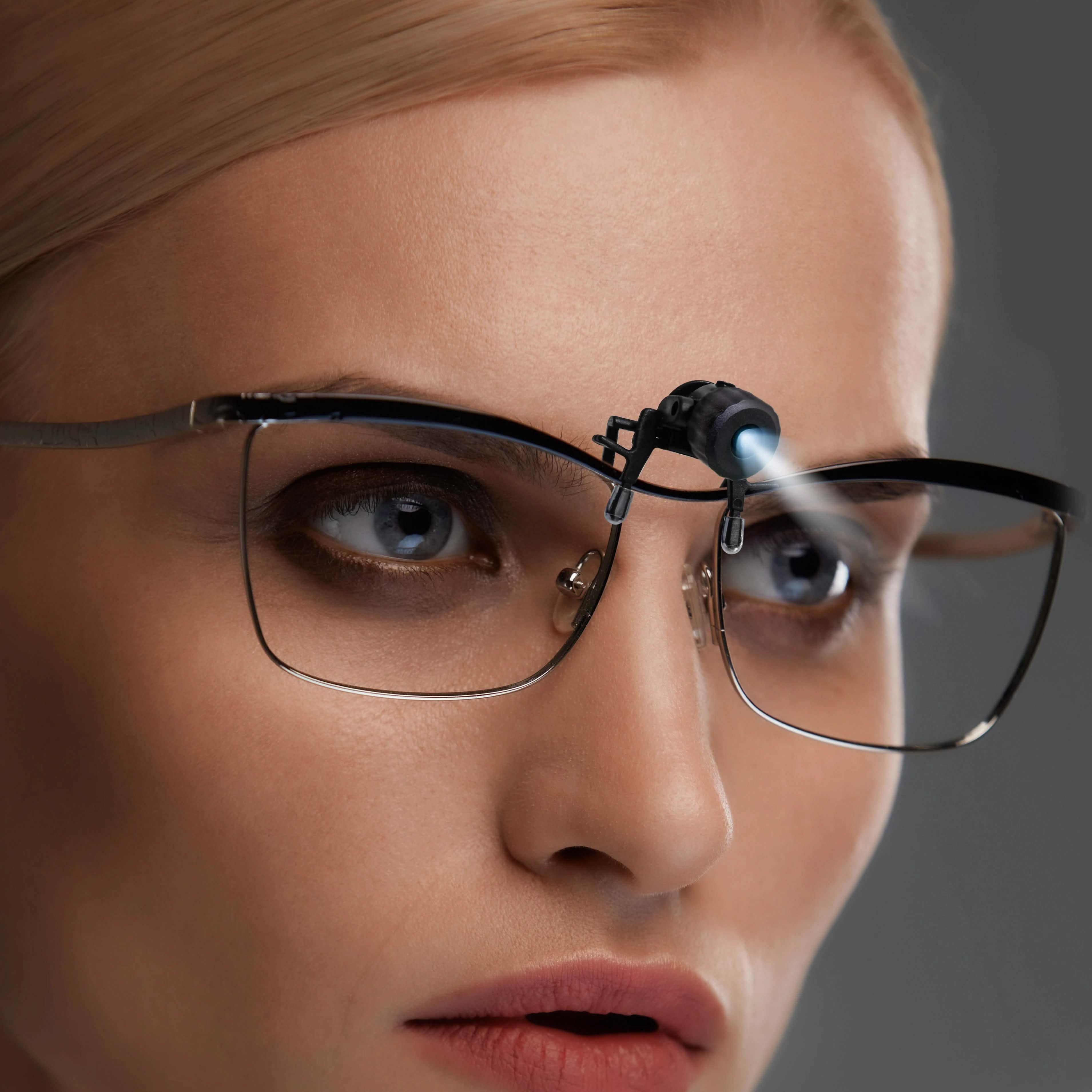 2-Pack: Bright Basics Universal Clip-On Led Glasses Light Everything Else - DailySale